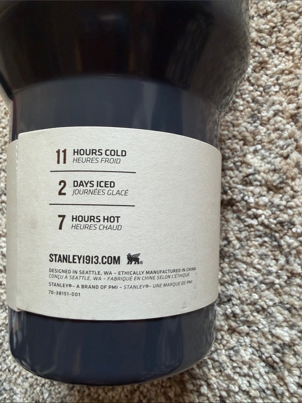 Stanley Twilight Gloss Tumbler with Gold Accents and Handle - Picture 4 of 7